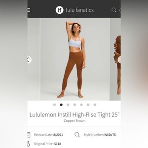 Lululemon Instill high rise